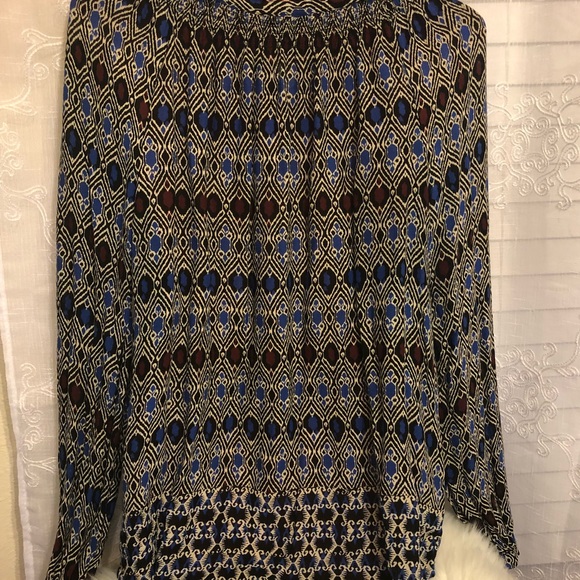 Lucky Brand | Gypsy Ikat Top | Size L - Picture 7 of 8